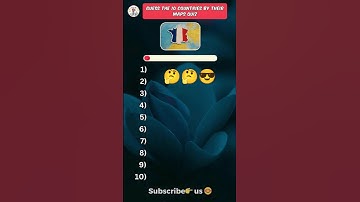 Raad de 10 landen met behulp van hun landkaartquiz!