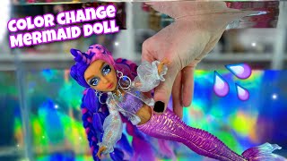 Color Change Mermaid Dolls? Mermaze Mermaidz Kishiko + shellnelle Doll Review! screenshot 4