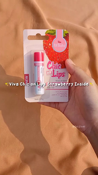 Review Lipbalm Under 20rb! 🤯 | Viva Chic on Lips Strawberry Inside