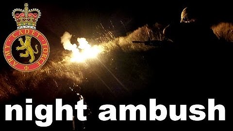 Night ambush Army cadets : GoPro