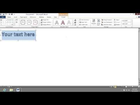 How to design Word Art 2010