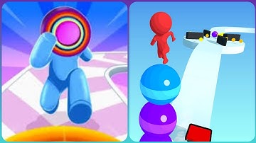 Max Levels Stack Rider 3D Vs Layer Man  🔵🧿🔵🟦Walkthrough Gameplay HT34