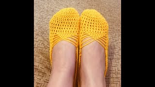 картинка: Вязание крючком. Вязанные следки. (Crochet. Knitted socks)