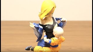 DRAGON BALL STOP MOTION ANDROID #18 & KRILLIN SON GOKOU ULTRA INSTINCT VS PERFECT CELL