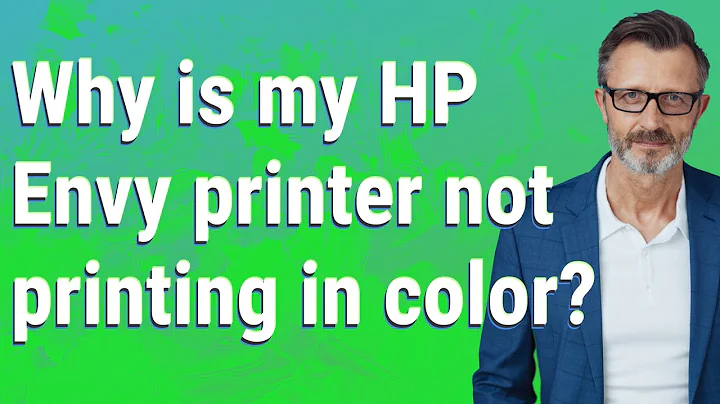 Why is my HP Envy printer not printing in color?