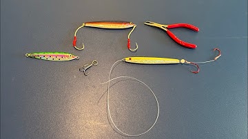 How to Rig Jigs for Salmon Fishing | AND Remove Treble Hooks!