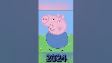 Peppa Pig family 2004 vs 2024 if aged more realistic