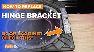 How to replace the Door Hinge Bracket on your Maytag Washer - # W10839743