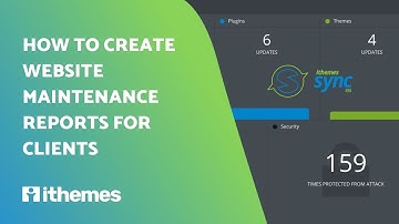 How to Use iThemes Sync to Create Website Maintenance Reports for Clients