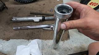 1974 Honda XL250 motorcycle restoration part 3, resealing front forks