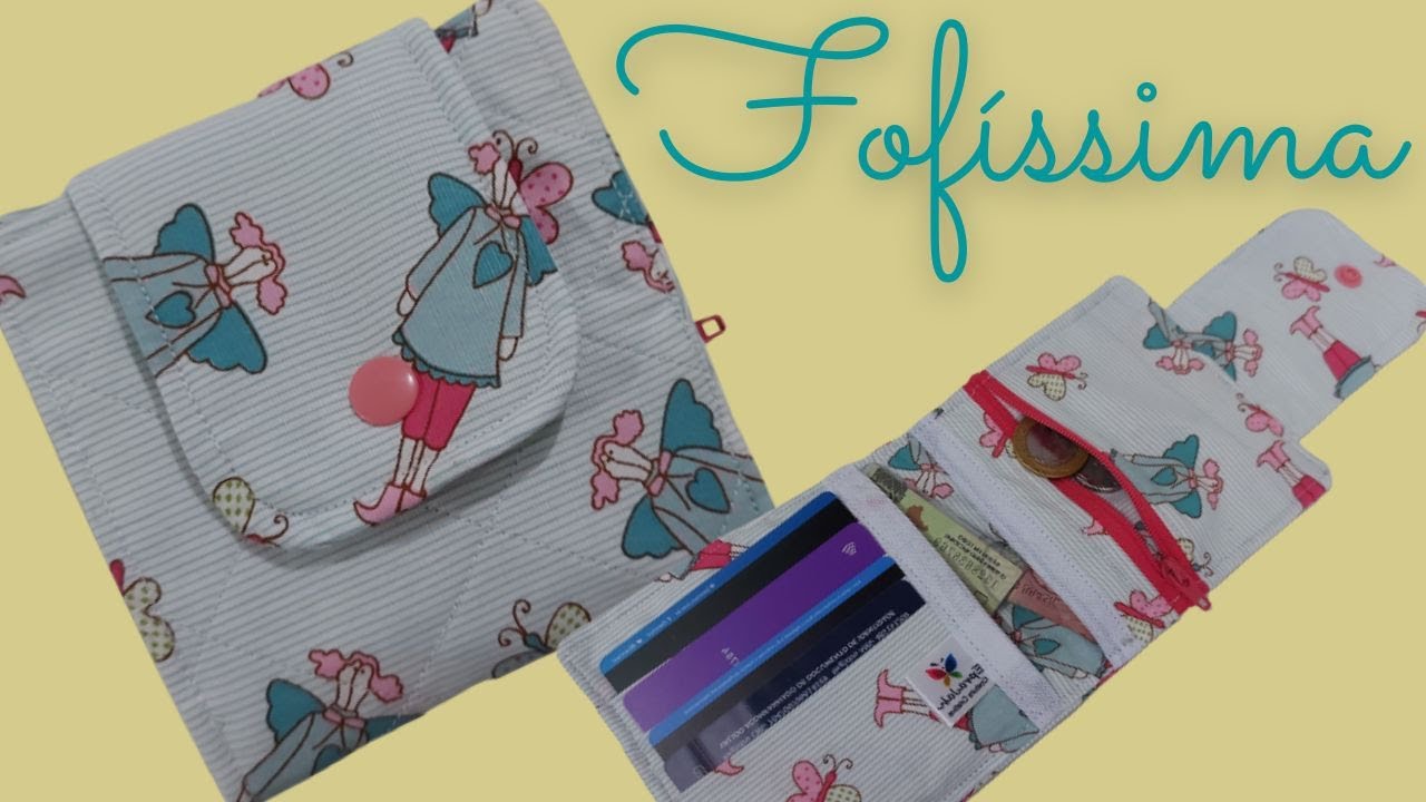 Carteira Porta Cartões, Dinheiro, Documento e Moedas | Cartera multiusos