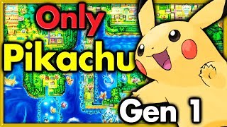 Can I Beat Pokemon Yellow with ONLY One Pikachu? 🔴 Pokemon Challenges ► NO ITEMS IN BATTLE