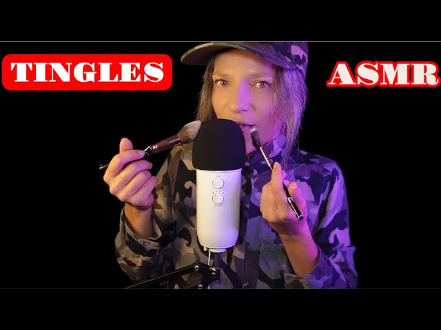 ASMR | Mic L👅cking + Brushing for Tingles