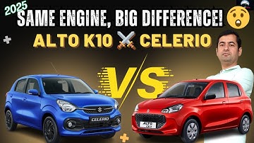 “Alto K10 vs Celerio 2025 | Same Engine But Big Difference! | Real Value for Money Comparison 🔥”