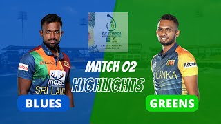 Match 2 Highlights | Blues vs Greens| SLC Invitational T20 League 2022 Highlights