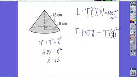 12.3 Surface Area of Pyramids and Cones Part 2