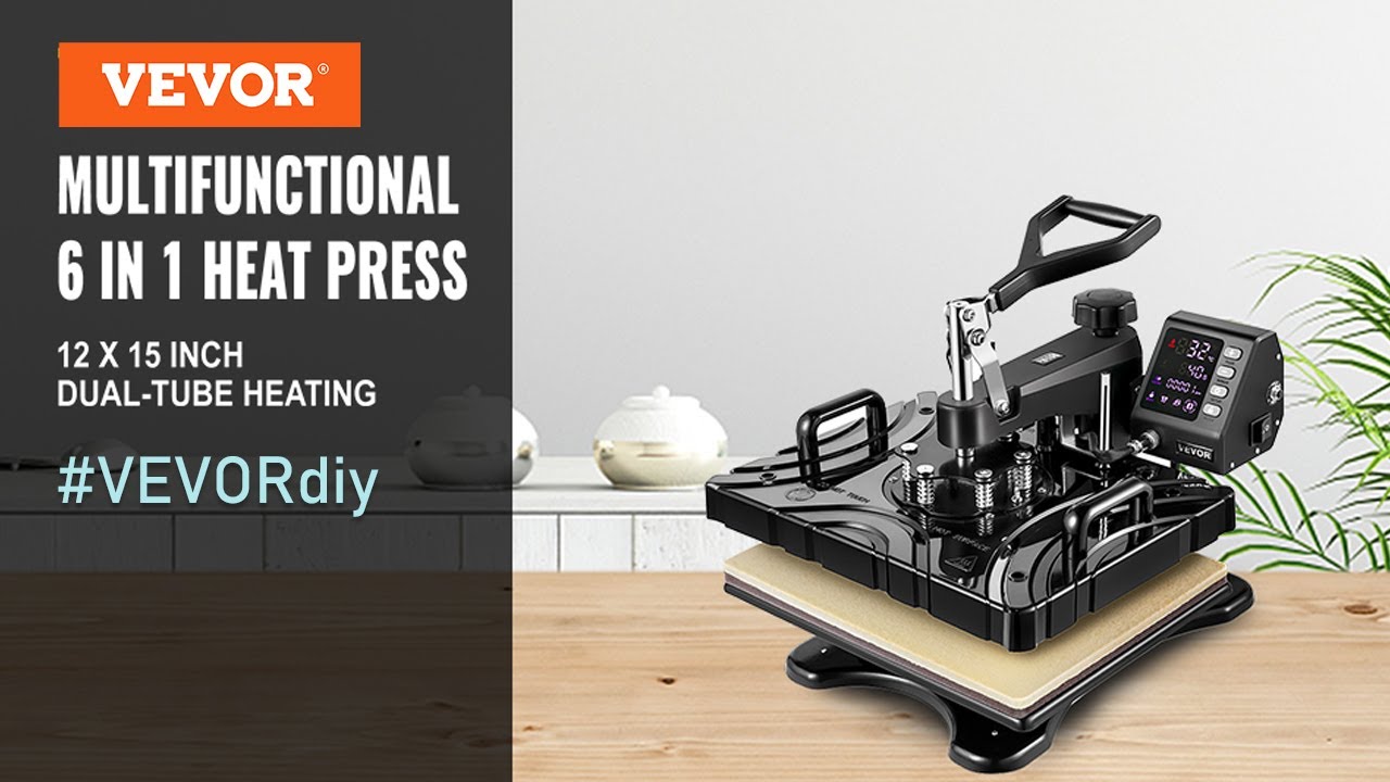 15x15 Heat Press Machine 6in1 Multifunction Sublimation Heat