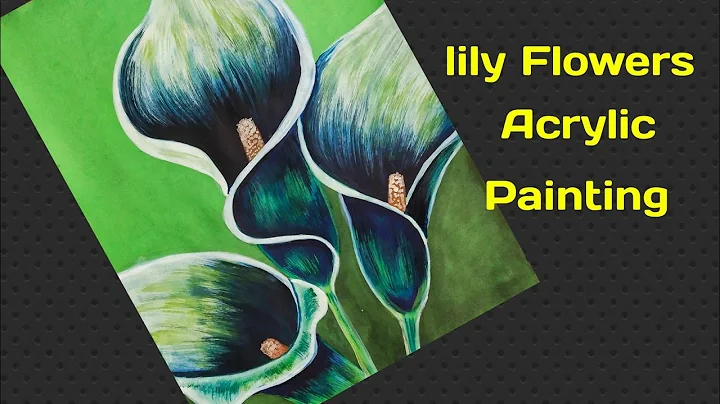 How Do You Paint calla Lily Flowers With Acrylic? | Easy Flower Painting For Beginners