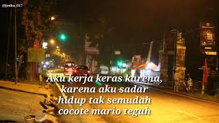 Hidup tak semudah cocote mario teguh #@josha_017