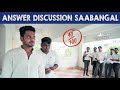 Answer discussion saabangal  gurunathaa