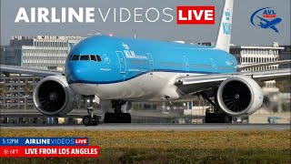 LIVE: Exciting LAX Airport Action  UpClose Shots and Thunderous Sounds!