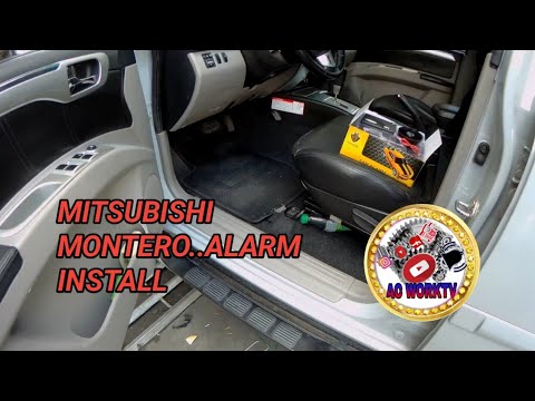 mitsubishi montero alarm install