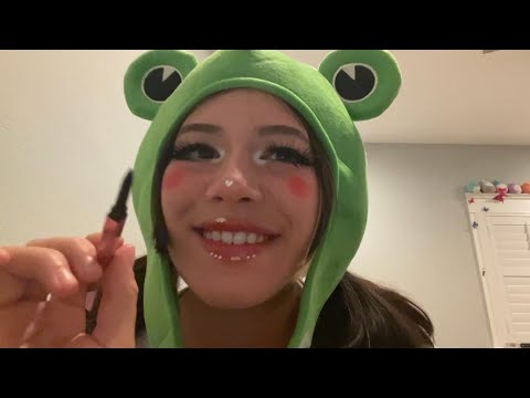 frog girl does your eyebrows (asmr)