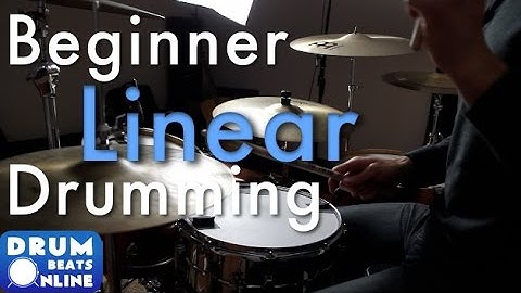 Beginner Linear Drum Beat - Drum Lesson | Drum Beats Online