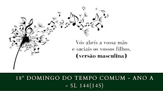 Vídeo de SALMO 144 (145) - VÓS ABRIS A VOSSA MÃO E SACIAIS OS VOSSOS FILHOS.