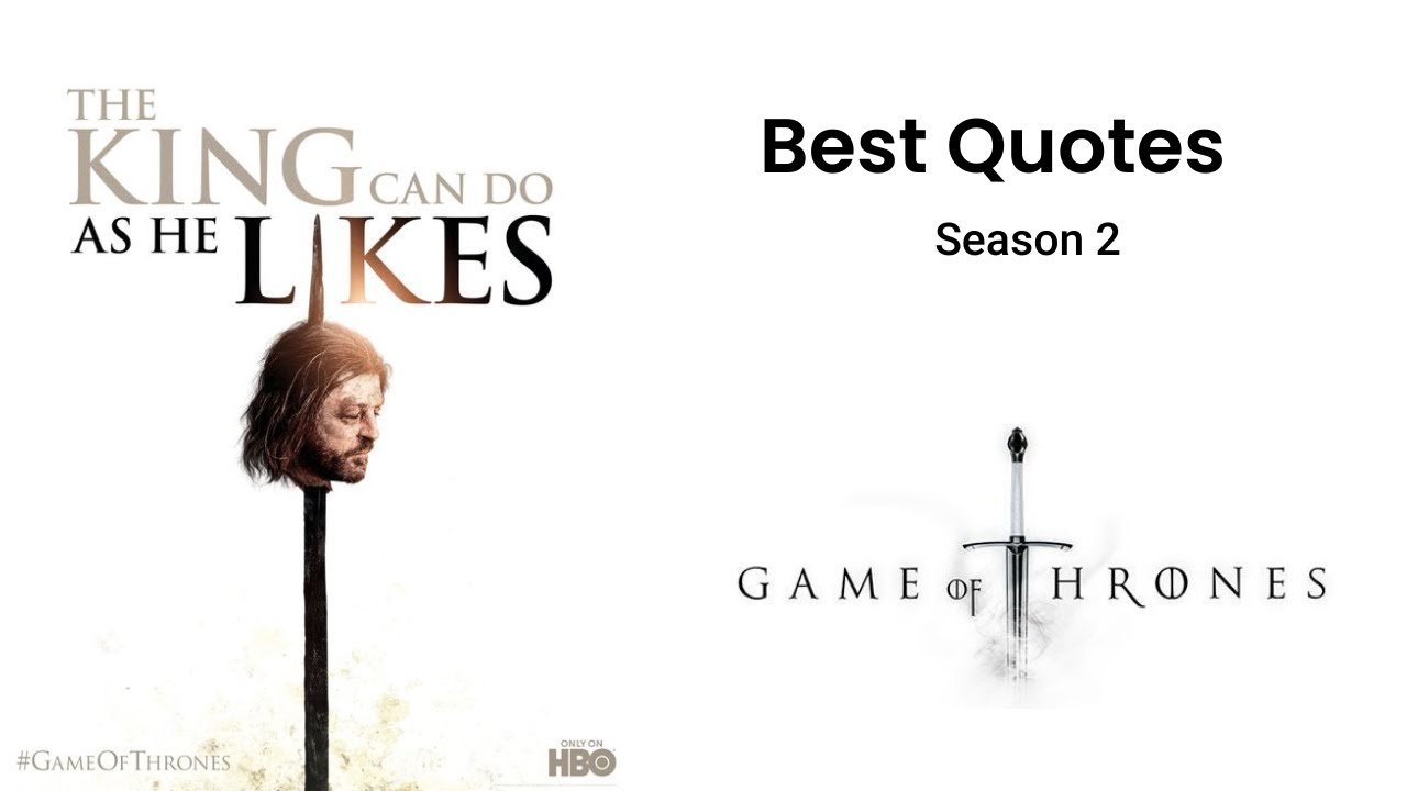 Best Quotes Game of thrones season 2