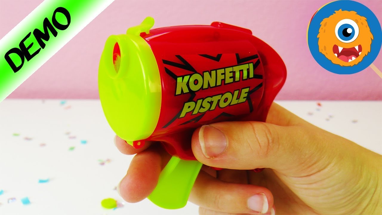 CONFETTI GUN PARTY GADGET SHOOTS COLORFUL PAPER YouTube