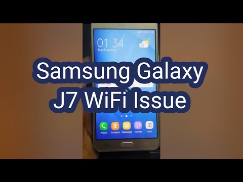 Samsung Galaxy J7 Wifi issue ?