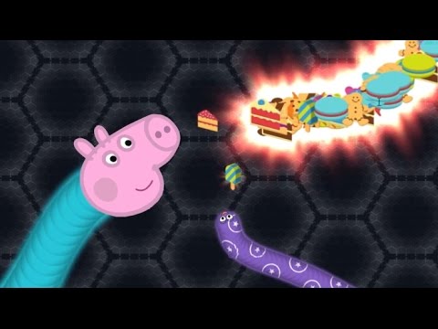 George Pig Play - joga slitherio o jogo da cobrinha EP05 