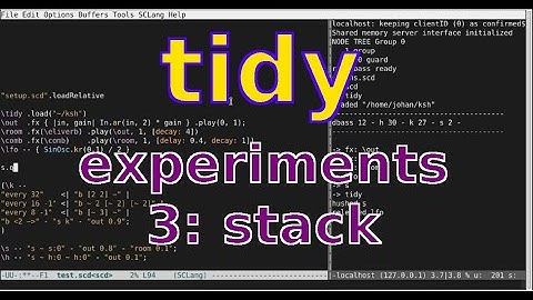 SuperCollider Tidy experiment 3: stack