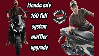 Honda Adv 160  System Muffler Upgrade With Soundcheck viral 