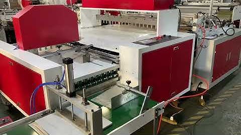 FULLY AUTOMATIC 4 TIMES FOLDS TRASH BAG MAKING MACHINE,WhatsApp: 008613736789004