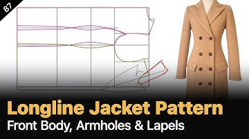 Longline Jacket Pattern Making: How to Shape the Lapel & Collar to Perfection