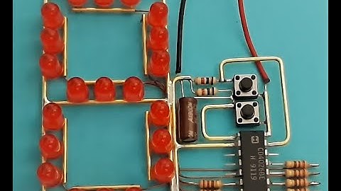 How to make seven segment counter using IC 4026 | 7 segment display