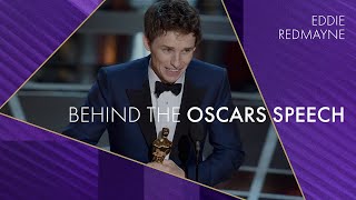 Eddie Redmayne | Behind the Oscars Speech | Best Actor