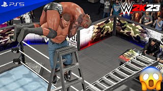 WWE 2K23 - Randy Orton vs. John Cena - Tables, Ladders & Chairs Match | PS5™ [4K60]