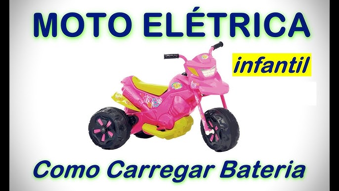 Triciclo Elétrico Infantil Moto Elétrica Infantil Bz Cycle Rosa Barzi  Motors
