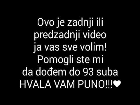 Ovi mi je predzadnji video(obaveštenje)!