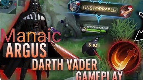 45Kills + 3x Maniac!! Argus 100% BROKEN HERO!! - Build Top 1 Global Argus ~ MLBB