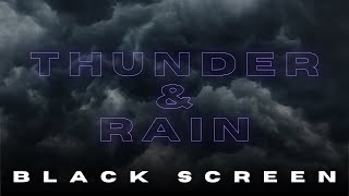 ASMR Rain Sounds for Sleeping - Thunderstorm Sounds with Black Screen | Relaxing Rain, Thunder 🌧️⚡💤