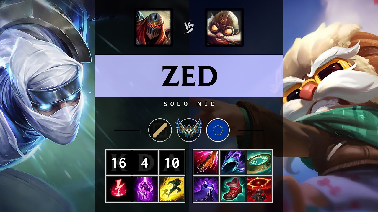 Zed Mid vs Corki: Triple Kill, Dominating - EUW Challenger Patch 14.23