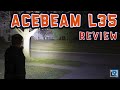 Acebeam l35 review 5000 lumens 480m throw 21700 tir optic