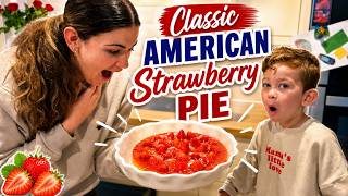 British Family Try American Strawberry Pie… This is Incredible!