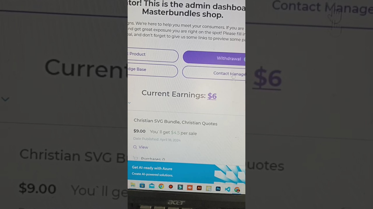Master bundles earnings is start $6 🤑😀 