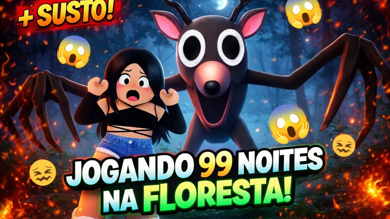Jogando 99 noites na floresta 😱