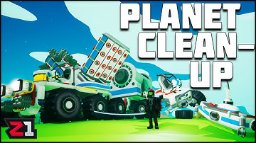 Planetary Clean Up With Large Rovers and A Mobile Shredder ! Astroneer Wanderer Update | Z1 Gaming